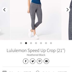 NWOT Lululemon Speed Up Crop